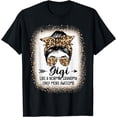 thumbnail image 1 of Gigi Like A Normal Grandma Only More Awesome Messy Bun Women T-Shirt, 1 of 4