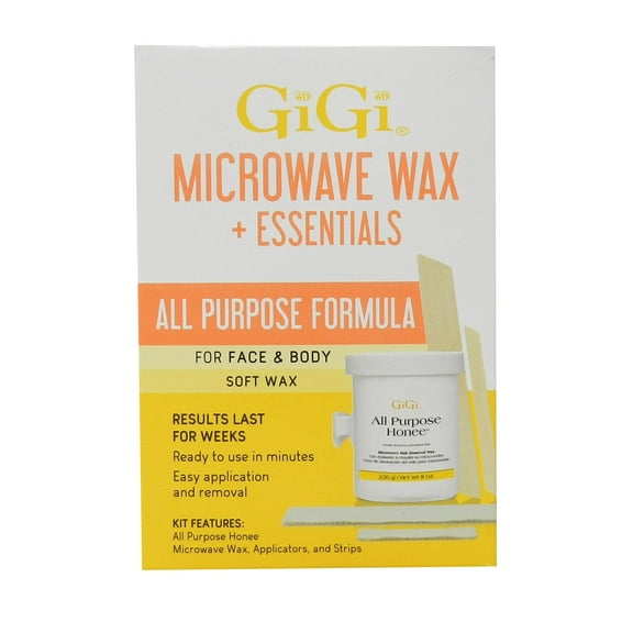 Gigi Microwave Wax + Essentials All Purpose Formula Kit