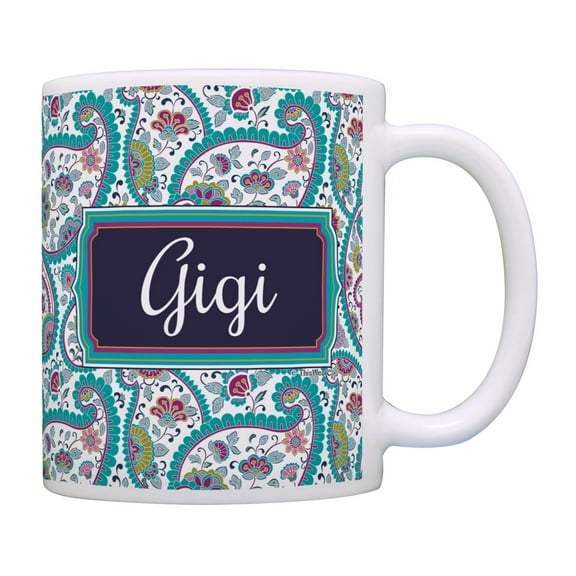 Gigi Mothers Day Gift for Gigi Birthday Gift Gigi Grandma Gifts Coffee Mug Tea Cup Paisley