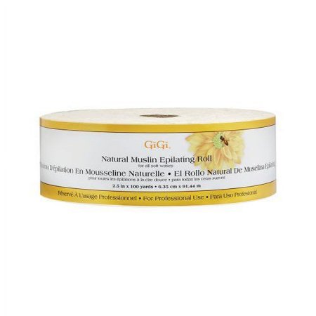 Gigi Natural Muslin Epilating Roll, 2.5 Inch, 24 Ounce
