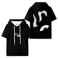 thumbnail image 1 of Gigi Perez Big Squid Arms Hooded T-shirt Unisex Short Sleeve Tee Casual Trendy Tops, 1 of 2