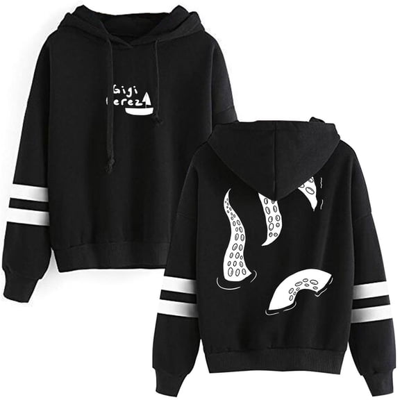 Gigi Perez Big Squid Arms Hoodie Women Men Pocketless Long Sleeve Sweatshirt Fashion Pullover Clothes