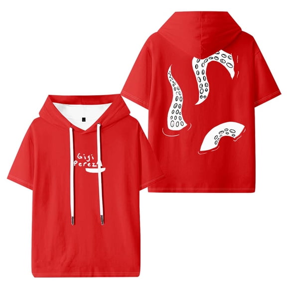 Gigi Perez Big Squid Arms Merch Hooded T-Shirts Casual Women Men Short Sleeve Tee Clothes