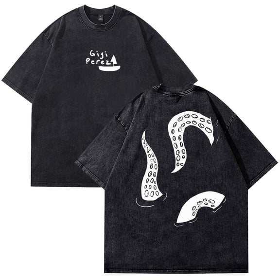 Gigi Perez Big Squid Arms Merch T-Shirt Cotton Wash Tee Women Men Short Sleeve Casual Crewneck Tee