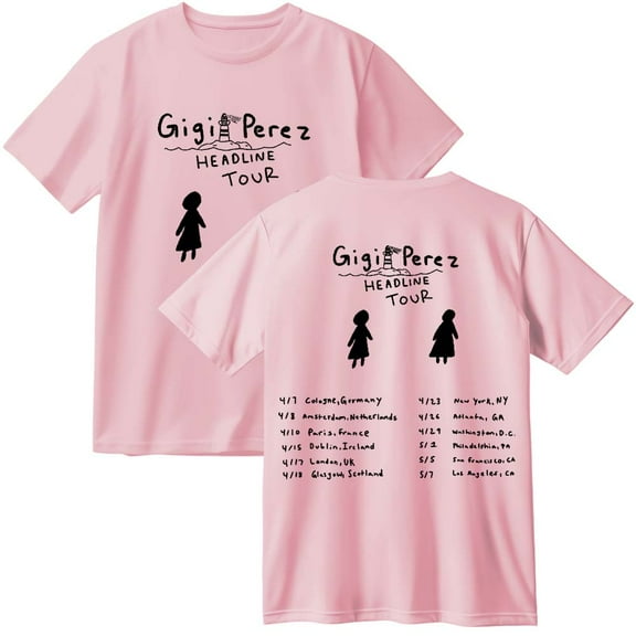 Gigi Perez Headline Tour 2025 Merch Cotton T-Shirt Women Men Casual Crewneck Short Sleeve Tee
