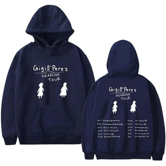 Gigi Perez Headline Tour 2025 Merch Hoodie Pockets Drawstring Unisex Hooded Sweatshirt Fashion Clothing