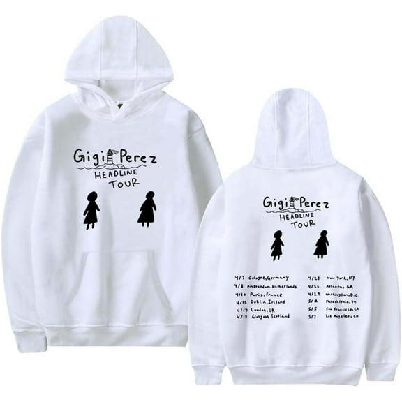 Gigi Perez Headline Tour 2025 Merch Hoodie Pockets Drawstring Unisex Hooded Sweatshirt Fashion Clothing