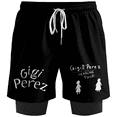 thumbnail image 1 of Gigi Perez Headline Tour Shorts Women Men 2 in 1 SweatShorts Fashion Outdoor Sportswear, 1 of 2