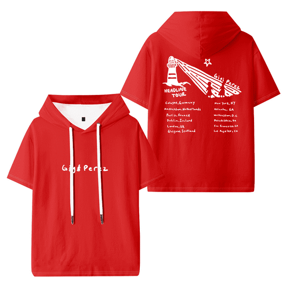 Gigi Perez Lighthouse Tour Hooded T-shirt Women Men Fashion Short Sleeve Tee
