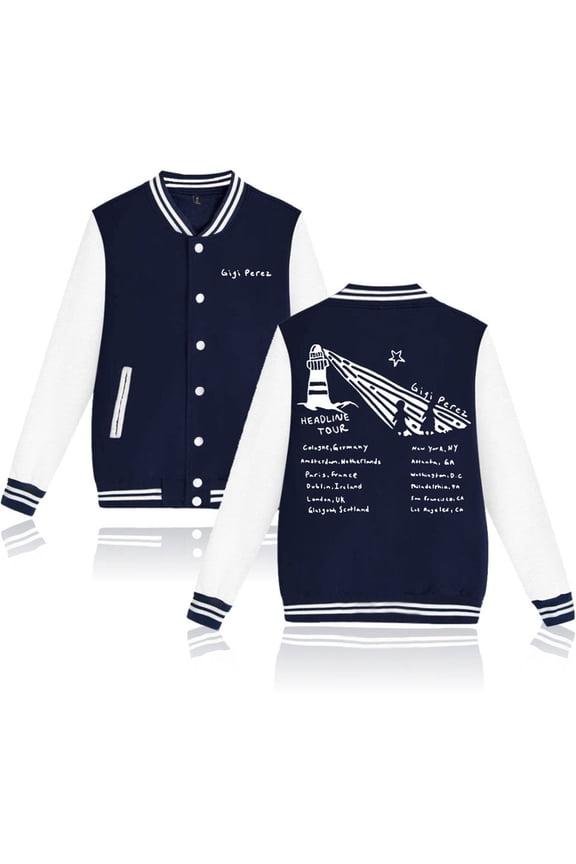 Gigi Perez Lighthouse Tour Jackets Casual Fashion Baseball Uniform Harajuku Coats