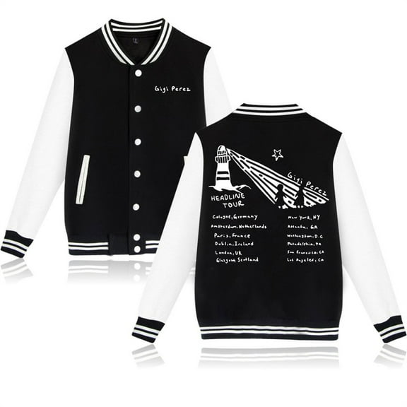 Gigi Perez Lighthouse Tour Jackets Casual Fashion Baseball Uniform Harajuku Coats