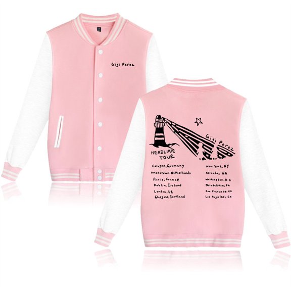 Gigi Perez Lighthouse Tour Jackets Casual Fashion Baseball Uniform Harajuku Coats