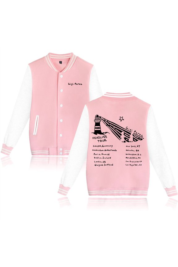 Gigi Perez Lighthouse Tour Jackets Casual Fashion Baseball Uniform Harajuku Coats