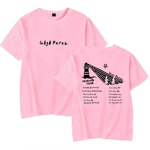 Gigi Perez Lighthouse Tour Tee Unisex Short Sleeve Crewneck T-shirt Casual Streetwear Clothes