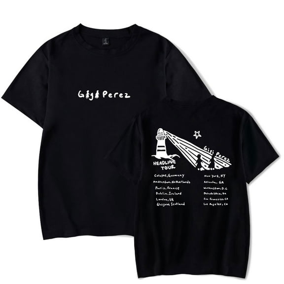 Gigi Perez Lighthouse Tour Tee Unisex Short Sleeve Crewneck T-shirt Casual Streetwear Clothes