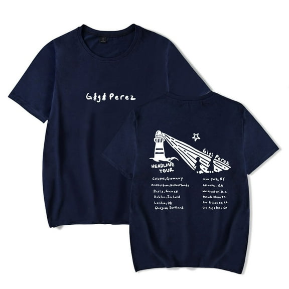 Gigi Perez Lighthouse Tour Tee Unisex Short Sleeve Crewneck T-shirt Casual Streetwear Clothes