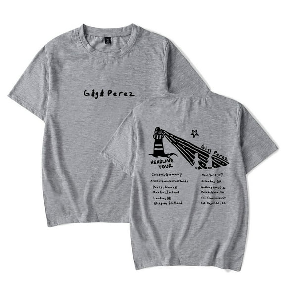 Gigi Perez Lighthouse Tour Tee Unisex Short Sleeve Crewneck T-shirt Casual Streetwear Clothes