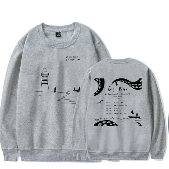 Gigi Perez Merch At The Beach In Every Life Crewneck Sweatshirts Cosplay Women Men Fashion Long Sleeve Stylish Y2K Design Top