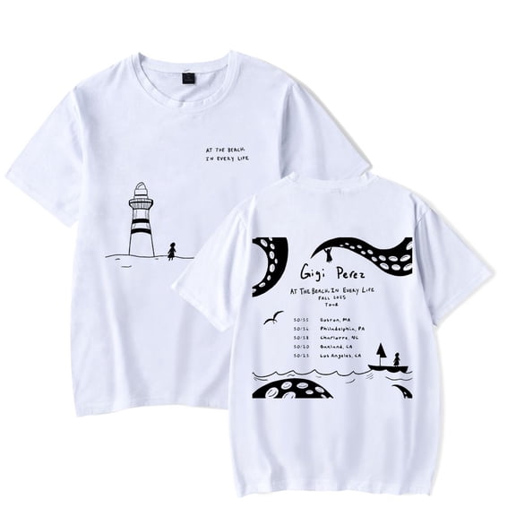 Gigi Perez Merch Sailor Song T-Shirt Men Women Short Sleeve Polyester Casual Tee