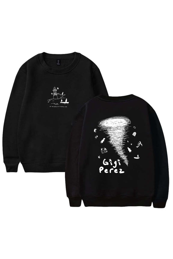Gigi Perez Twister Sweatshirt at The Beach in Every Life Album Women Men Crewneck Long Sleeve Pullover Clothes