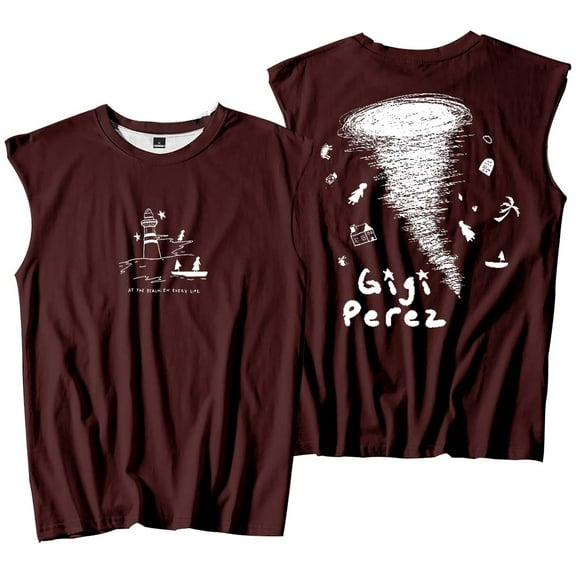 Gigi Perez Twister Tank Tops Sleeveless at The Beach in Every Life Album Sport Vest Women Men Outdoor Sportwear