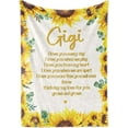 thumbnail image 1 of Gigi Throw Blanket - Gigi Gifts for Grandma - Flannel Blankets Gift for Gigi on Mother''s Day, Birthday, or Christmas - 50*60 - (Sunflowers), 1 of 6