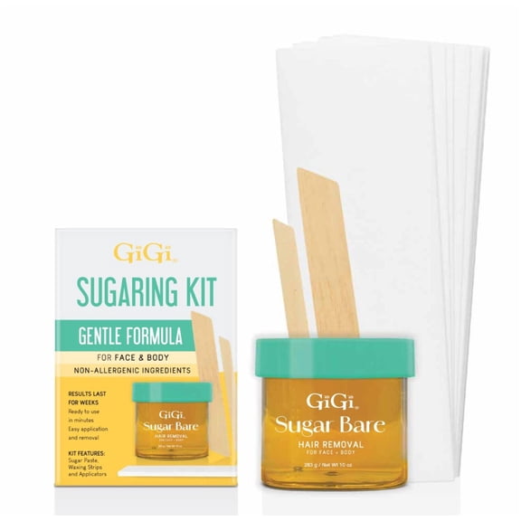 GiGi Hair Removal Sugar Bare Wax Jar Kit 36321