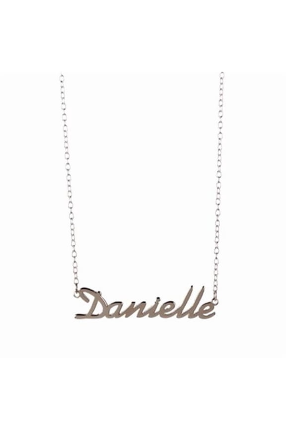 Gigi and Leela SP328 Sterling Silver Necklace - Danielle Nameplate