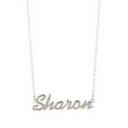 thumbnail image 1 of Gigi and Leela SP328 Sterling Silver Necklace - Sharon Nameplate, 1 of 1