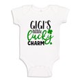 thumbnail image 1 of Gigi's Little Lucky Charm Baby Bodysuit One Piece 12 mo White, 1 of 3