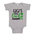 thumbnail image 1 of Gigi's Little Lucky Charm Baby Bodysuit One Piece NB Athletic Heather, 1 of 3