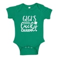thumbnail image 1 of Gigi's Little Lucky Charm Baby Bodysuit One Piece NB Kelly Green, 1 of 3