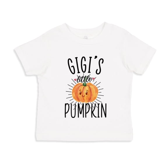 Gigi's Little Pumpkin Toddler T-Shirt 3T White
