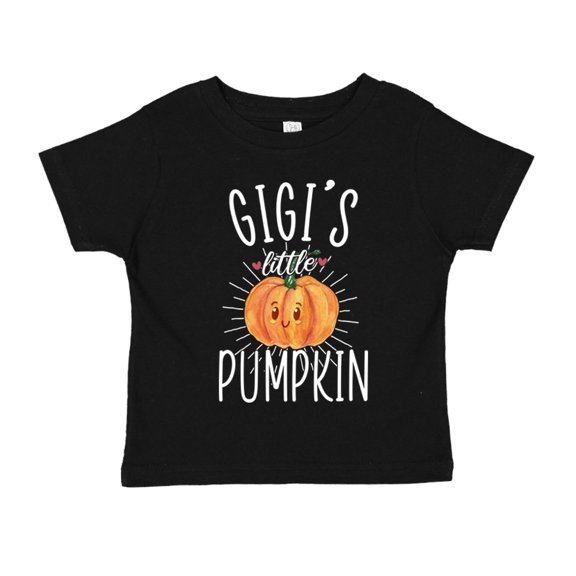 Gigi's Little Pumpkin Toddler T-Shirt 4T Black
