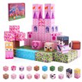 GigiPlanet 100PCS Pink Cherry Blossom Castle Magnetic Building Cubes ...