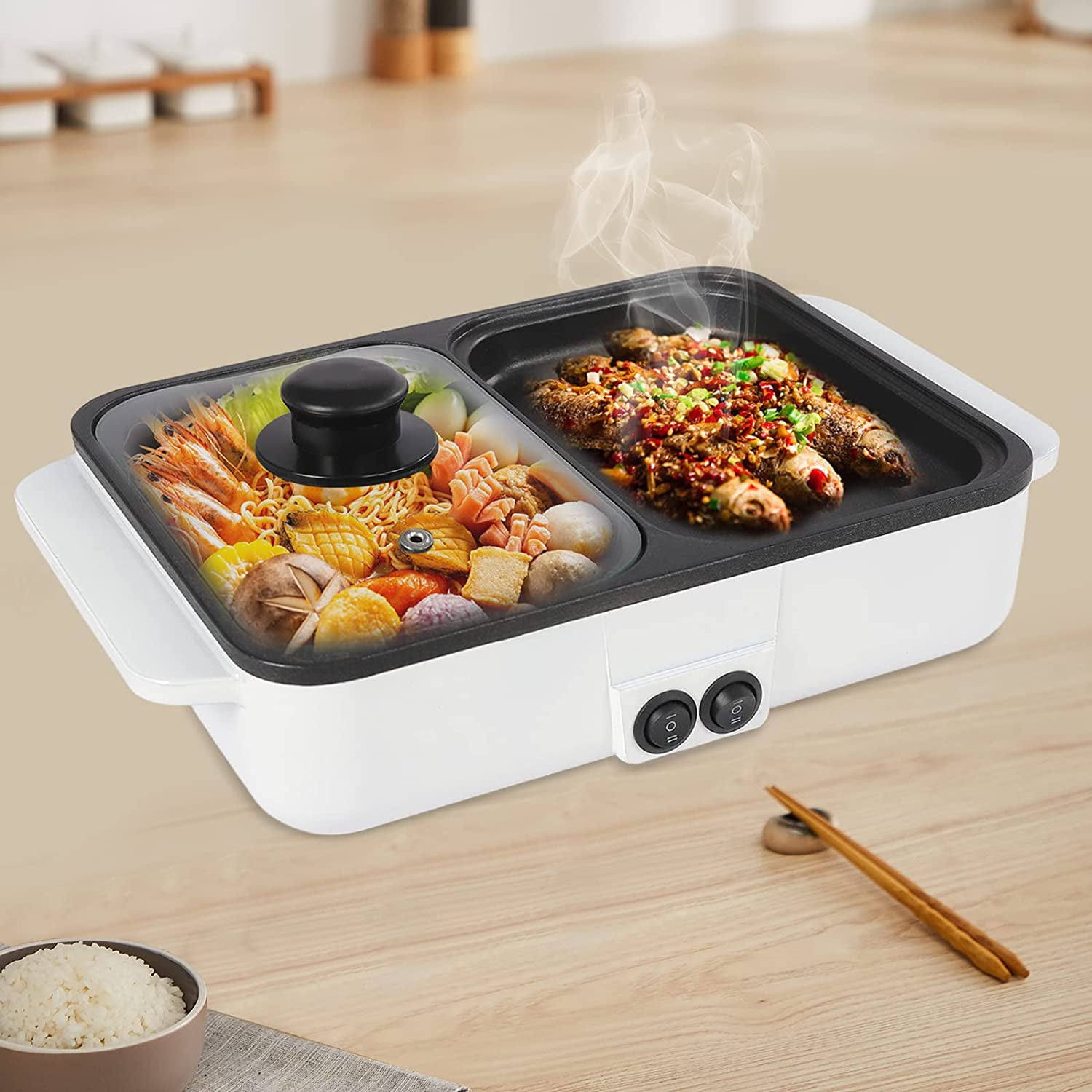 Electric hot pot pan hotsell