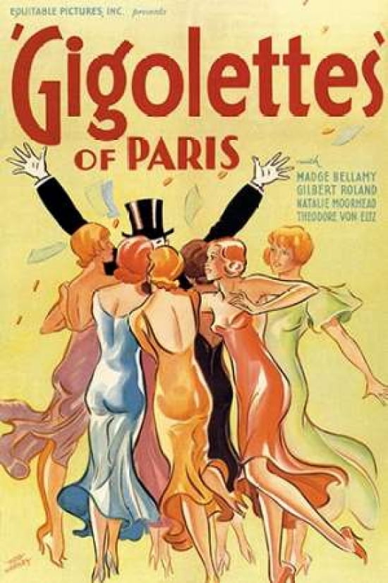 Gigolettes of Paris 1929 Canvas Art - Hap Hadley (24 x 36)