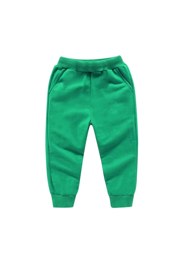 0-13 Years Preemie Baby Toddler Cotton Sweatpants Solid Color Elastic Waisted Bottom Cinch Pocket Pants for Newborn Infant