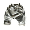 thumbnail image 1 of GigrtiJin 0 Months-2 Years Preemie Baby Cotton Sweatpants Solid Color Elastic Waisted Long Pants with Pocket for Newborn Infant, 1 of 3