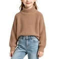 thumbnail image 1 of GigrtiJin 0T-10T Kids Cotton Sweaters Mock Neck Pullover Sweaters Girls Fall Winter Long Sleeve Going Out Sweaters, 1 of 3