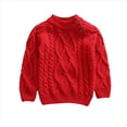 thumbnail image 1 of GigrtiJin 0T-6T Kids Knit Sweaters Crew Neck Long Sleeve Sweaters Fall Winter Baggy Casual Pullover Sweaters, 1 of 4
