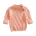 thumbnail image 1 of GigrtiJin 0T-6T Kids Knit Sweaters Crew Neck Long Sleeve Sweaters Fall Winter Baggy Casual Pullover Sweaters, 1 of 4