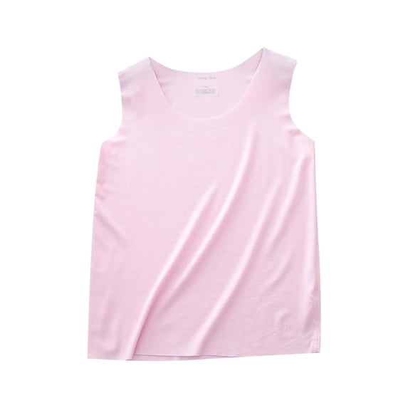GigrtiJin 1-14 Years Infant Baby Base Tank Tops Solid Color Sleeveless Crew Neck Cotton Vest Loose Casual Blouse for Toddler Children