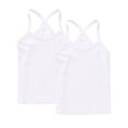 thumbnail image 1 of GigrtiJin 12 Months-13 Years Infant Baby Girls Cotton Bottom Camisole Solid Color Sleeveless Base Casual Tank Tops for Toddler 2 Pack, 1 of 6