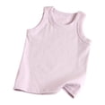 thumbnail image 1 of GigrtiJin 2-13 Years Toddler Children Cotton Base Layer Vest Solid Color Crew Neck Sleeveless Tank Tops Daily Casual Blouse, 1 of 5