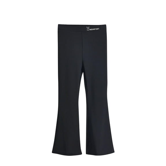 GigrtiJin 2-13 Years Toddler Girls Trendy Flare Pants Solid Color Straight Leg Yoga Pants Casual Gym Pants