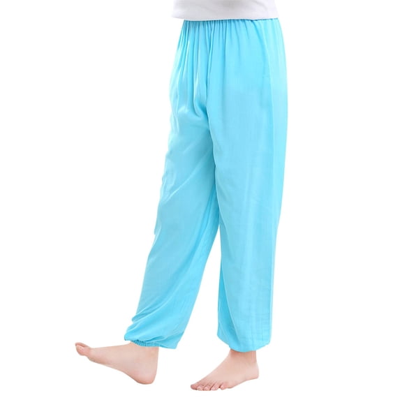 GigrtiJin 2-16 Years Cotton Sport Pants for Toddler Kids Teens Solid Color Elastic Waisted Cinch Bottom Causal Jogger Pants