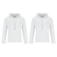 thumbnail image 1 of GigrtiJin 2 Pack Men's Casual Hoodies Solid Color Hooded Drawstring Long Sleeve Pullover Pocket Sweatshirt, 1 of 7