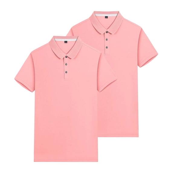 GigrtiJin 2pc Women Short Sleeve Shirt Work Quick Dry Lapel Top Athletic Running Workout Blouse Plus Size Solid Mesh Top
