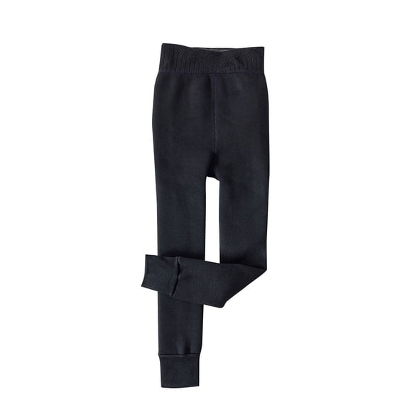 GigrtiJin 3-13 Years Toddler Children Cotton Leggings Solid Color Elastic High Waist Bottom Cinch Thermal Pants Base Warm Pants